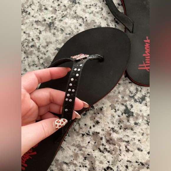 🌽 🏈 🩴Nebraska Cornhusker Flip Flops Size 7 🌽🏈🩴 - Picture 6 of 9